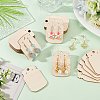 Wood Earring Display Card with Hanging Hole DIY-WH0320-20D-5