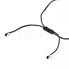 Evil Eye Round Lampwork Braided Bead Bracelet BJEW-JB06843-8
