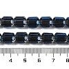 Electroplate Glass Beads Strands GLAA-G112-07E-4