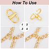 10Pcs Adjustable Zinc Alloy Clip Buckles for Bag Chain Strap FIND-UN0003-76-5