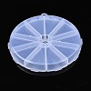 Flat Round Polypropylene(PP) Bead Storage Containers CON-S043-045C-4