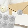 34 Sheets Silver Foil Embossed PET Picture Sticker DIY-WH0528-019-6