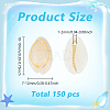 240G Natural Cowrie Shell Pendants BSHE-ME0001-07-2