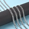 304 Stainless Steel Cuban Link Chains CHS-G010-02P-6