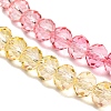 Transparent Painted Glass Beads Strands DGLA-A034-T6mm-A07-4