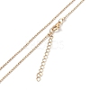 Alloy Rhinestone Pendant Necklaces NJEW-H306-A04-G-5