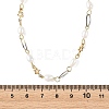Natural Cultured Freshwater Pearl Rice Beaded Chain Necklaces NJEW-JN06404-4