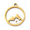 201 Stainless Steel Pendants STAS-D041-17G-1