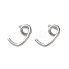 304 Stainless Steel Earring Finding STAS-L282-001P-1