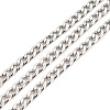 Tarnish Resistant 304 Stainless Steel Cuban Link Chains CHS-K016-02B-P-1