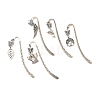 Tibetan Style Alloy Bookmarks AJEW-JK00174-1