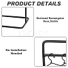 SUPERFINDINGS Iron Doll Clothes Rack & Hangers DJEW-FH0001-17A-3