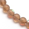 Synthetic Moonstone Beads Strands G-F142-10mm-04-3