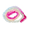 Transparent Baking Paint Glass Bead Strands GLAA-YW0003-17B-1