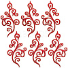 Ethnic Style Flower Pattern Computerized Embroidery Appliques PATC-WH20017-21A-1