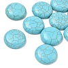 Craft Findings Dyed Synthetic Turquoise Gemstone Flat Back Dome Cabochons TURQ-S266-20mm-01-3