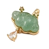 Natural Green Aventurine Carved Pendants GG-CBA5963-03D-2