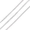 Tarnish Resistant 304 Stainless Steel Curb Chains CHS-D033-02P-01-1