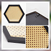 Hexagon Rattan Jewelry Plates AJEW-WH0258-735-3