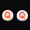 UV Plating Enamel Acrylic Beads PACR-N015-01G-4
