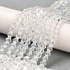 Transparent Electroplate Glass Beads Strands EGLA-A039-T2mm-B13-4