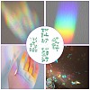 4PCS 2 Styles PVC Stickers Dazzling Color Window Stickers 3D Laser Mushroom Electrostatic Glass Window Stickers JX827A-4
