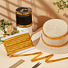 Sparkle Polyester Lace Ribbons OCOR-WH0090-67C-5