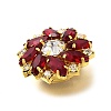 Golden Tone Alloy Rhinestone Buttons LS-BUTT-WH0051-02D-G-2