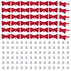 42Pcs Alloy Bowknot Stud Earring Findings EJEW-ME0001-29-1