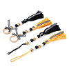 Crafans 4Pcs 2 Style Senior Year Theme Woolen Yarn Tassels Pendant Decorations HJEW-CF0001-18-2