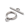 Non-Tarnish 304 Stainless Steel Ring Toggle Clasps X1-STAS-A092-09H-P-2