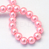 Baking Paint Pearlized Glass Pearl Round Bead Strands HY-Q003-4mm-53-4