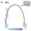   2Pcs Zinc Alloy Curb Chain Bag Handles FIND-PH0009-82A-2