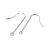 Tarnish Resistant 316 Surgical Stainless Steel Earring Hooks STAS-E027-02B-P-2