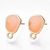 Alloy Stud Earring Findings PALLOY-S177-39-M-2