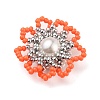 Handmade Glass Seed Beads Woven Beads PALLOY-JF00501-2