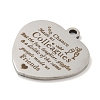 Non-Tarnish 201 Stainless Steel Pendants STAS-L079-25P-07-2