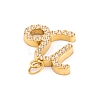 316 Stainless Steel Micro Pave Cubic Zirconia Pendants STAS-K284-01E-G-2