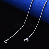 Non-Tarnish 304 Stainless Steel Round Snake Chain Necklace NJEW-S420-009C-P-4