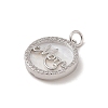 Mother's Day Brass Micro Pave Cubic Zirconia Pendants X-KK-A207-06P-2