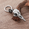 Vintage 304 Stainless Steel Raven Skull Keychains VE1256-1