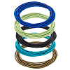 BENECREAT 50Pcs 5 Colors Spring Bracelets Set BJEW-BC0001-14-1