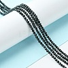 Natural Black Tourmaline Beads Strands LS-G-F748-Y01-01-2