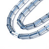 Electroplate Transparent Glass Beads Strands EGLA-T023-02-G02-3