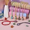 Braided Waxed Cotton Thread Cords Macrame Pouch Necklace Making AJEW-SW00022-11-4