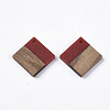 Resin & Walnut Wood Pendants RESI-S358-53I-2