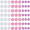 240Pcs 3 Styles Acrylic Sewing Buttons for Costume Design BUTT-DJ0001-11-7