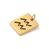 304 Stainless Steel Charms STAS-R001-03G-11-2