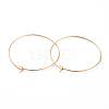 316 Surgical Stainless Steel Hoop Earring Findings X-STAS-J025-01E-G-1