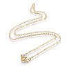 Brass Cable Chain Necklaces SW028-01G-NF-1